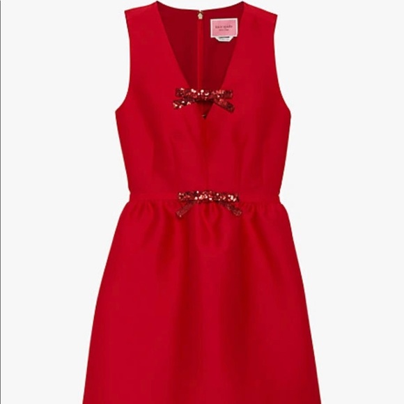 Kate Spade Sequin Bow Mikado Dress (SOLD) - Picture 2 of 5